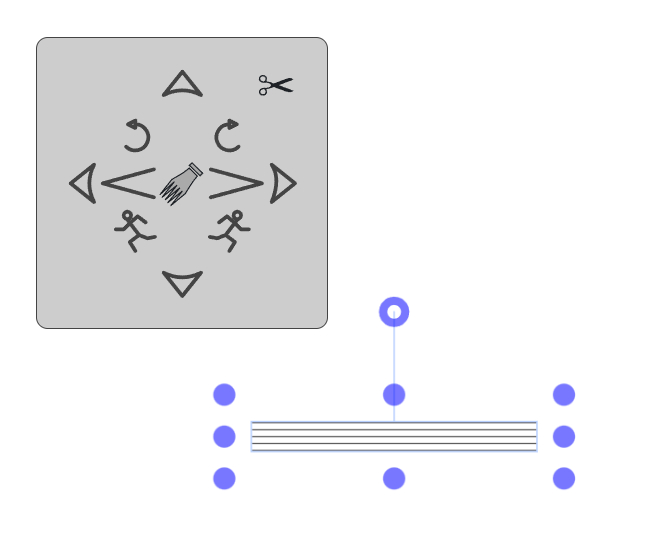 Edit panel (detached), showing a rastrum annotation as the current target
