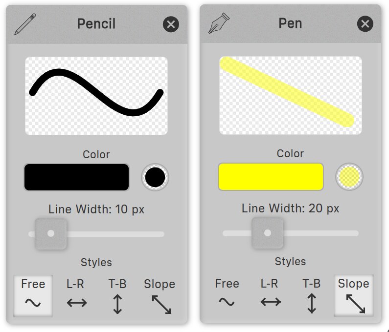 Pen and Pencil panels