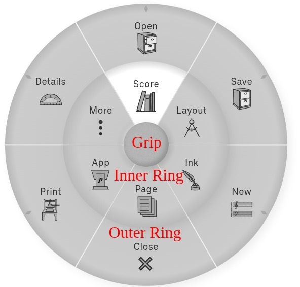 Circular menu